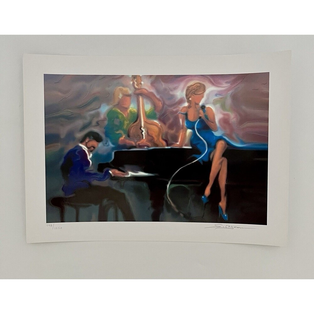 Steve Bloom "Cool Jazz" Signed Limited Edition Seriolithograph Art Print COA